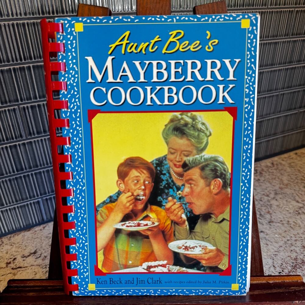 Vintage Aunt Bee's Mayberry Cookbook - 1991 Spiral Andy Griffith Opie + Photos